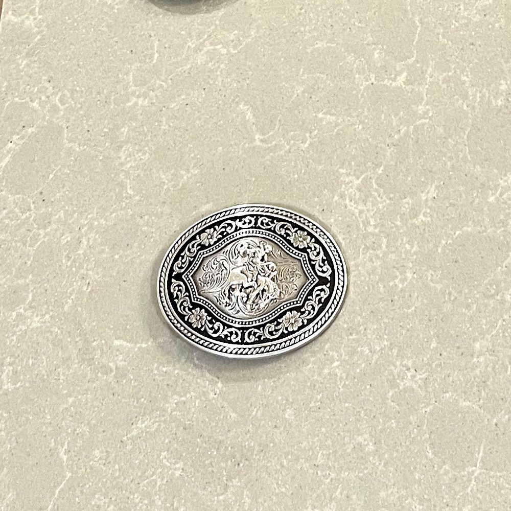 Silver Western Belt Buckle